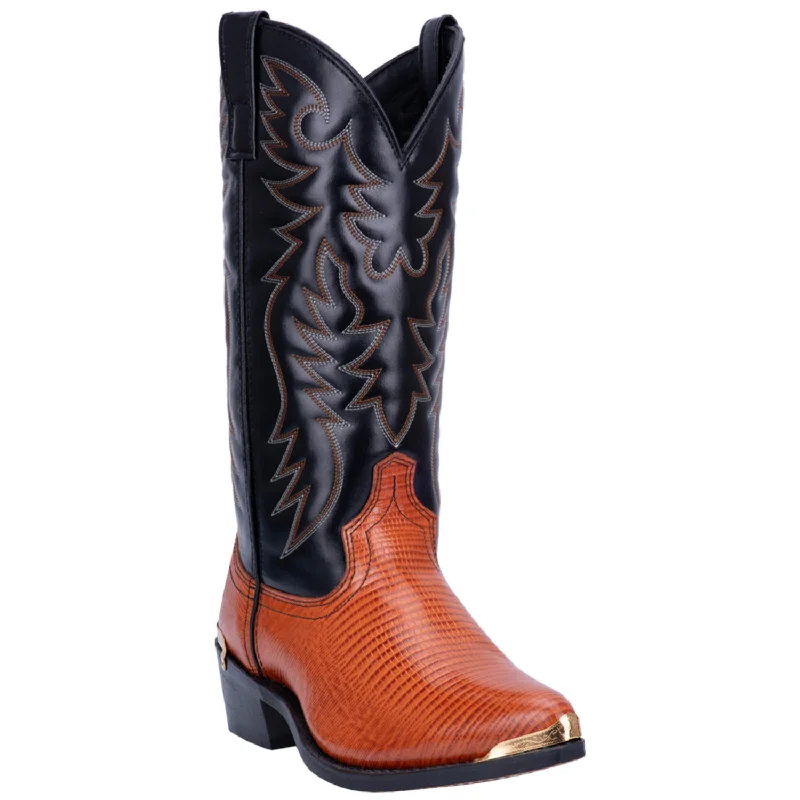 Alligator - embossed men's western boots for a bold statementLaredo Men's Atlanta Peanut Leather Boot 68086