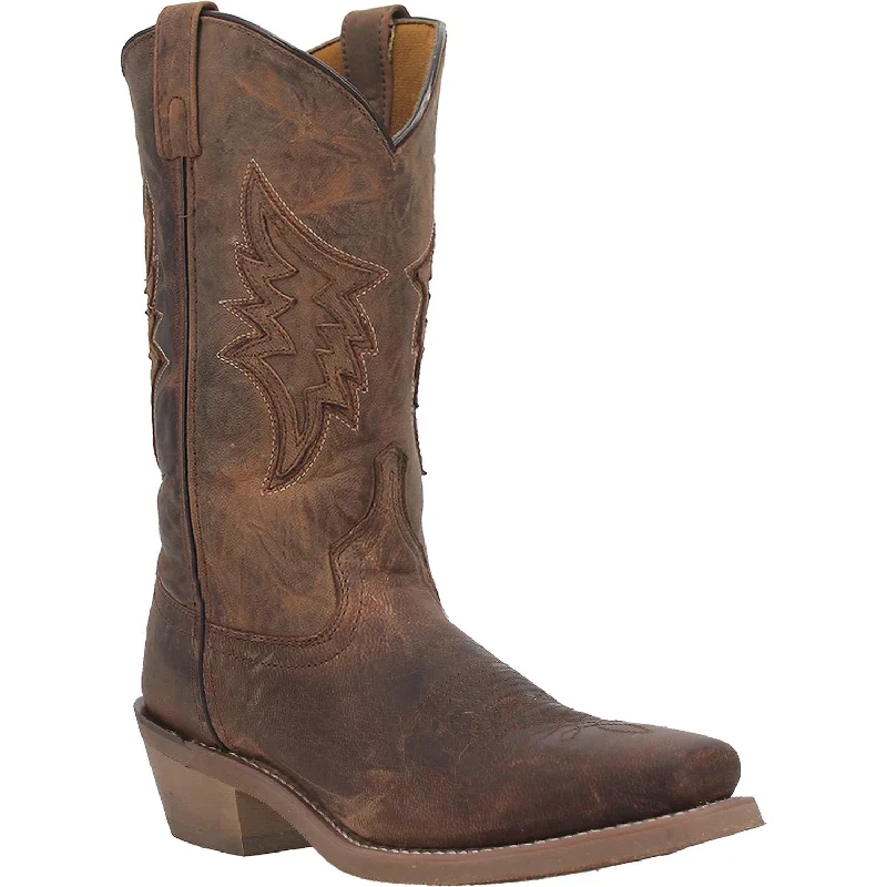 Men's western boots with a leather - wrapped heel and a smooth finishLaredo Men's Nico Leather Boot 68398