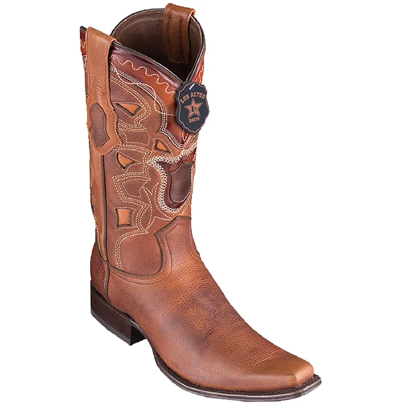 Men's western boots with a distressed leather finish for a rugged lookMen's Los Altos Genuine Leather European Square Toe Boot 769940