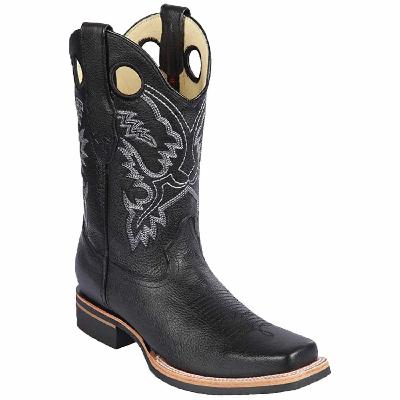 Alligator - embossed men's western boots for a bold statementMen's Los Altos Genuine Leather Rodeo Square Toe Boots 8122705