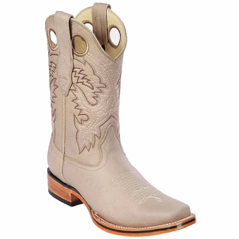 Men's western boots with a traditional western boot silhouette and a polished shineMen's Los Altos Genuine Leather Rodeo Square Toe Boots 8122709