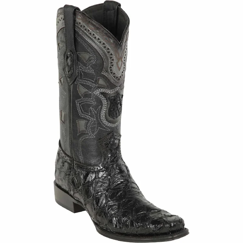 Men's western boots with a traditional western boot silhouette and a polished shineMen's Los Altos Monster Fish European Square Toe Boot 761005