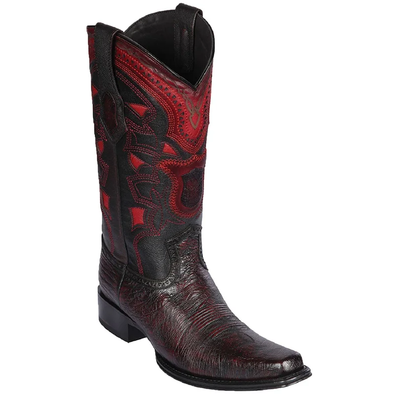 Men's western boots with a high - quality leather upper and a suede liningMen's Los Altos Smooth Ostrich European Square Toe Boot 769718