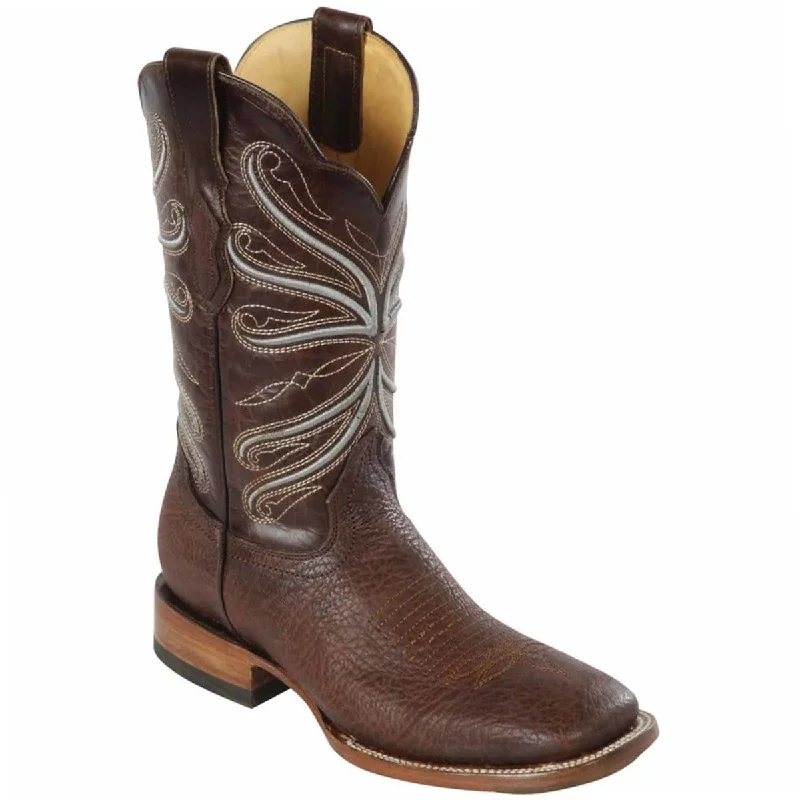 Men's western boots with a distressed leather finish for a rugged lookMen's Quincy Wide Square Toe Boot Q8223107