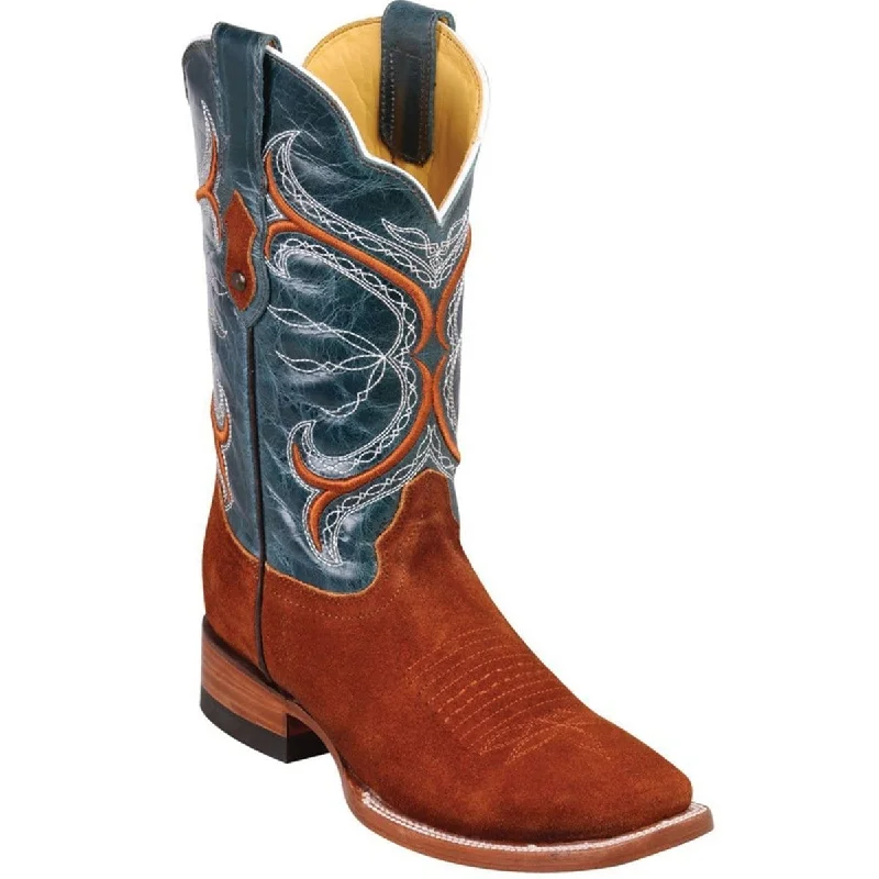 Men's western boots with a distressed leather finish for a rugged lookMen's Quincy Wide Square Toe Boot Q8226350