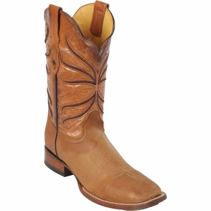 Western - style men's boots with intricate tooling and stitchingMen's Quincy Wide Square Toe Boot Q822A6251