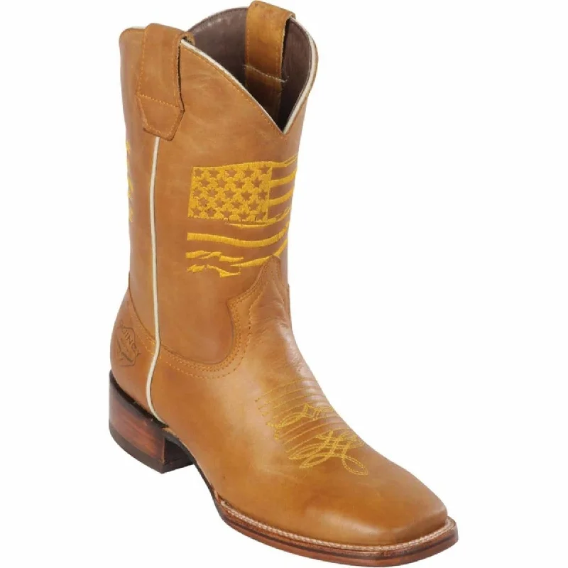 Men's western boots with a leather lining and a padded insoleMen's Quincy Wide Square Toe Boot Q822A8351