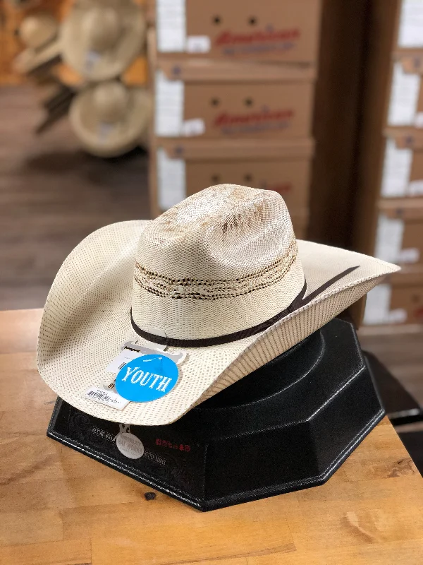 Men's western boots with a decorative inlay on the toe and heelTwister | Youth Cattlemans Bangora Straw Hat