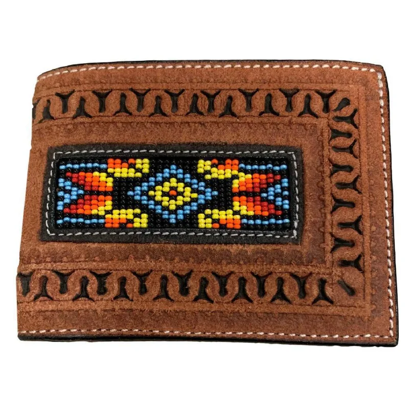 Men's western boots with a traditional western boot silhouette and a polished shineMulti Beading Bifold