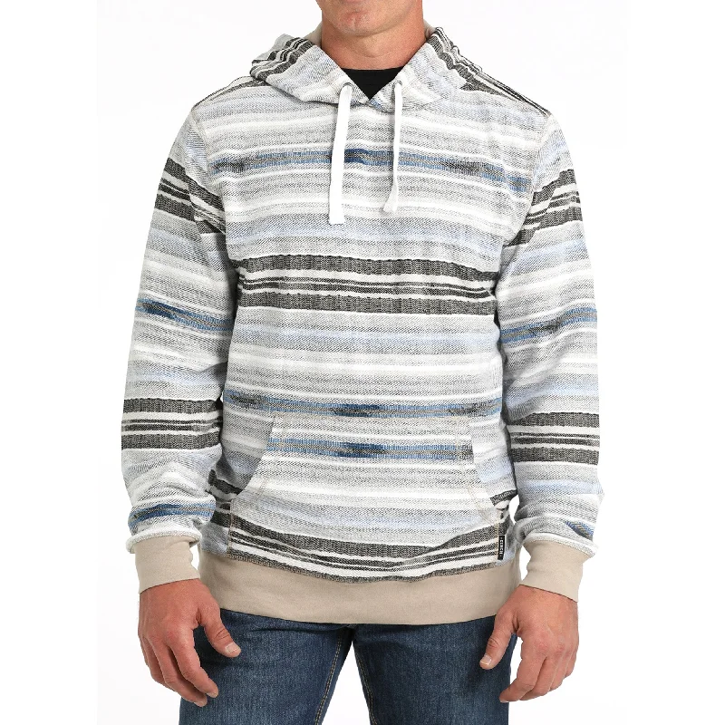 Men's western boots with a traditional western boot silhouette and a polished shineCinch Men's Multi-Stripe Pullover Hoodie