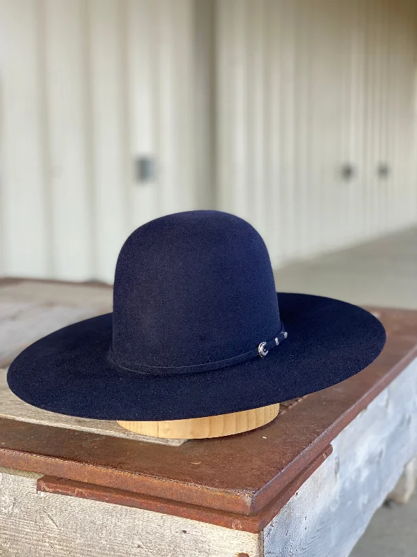 Men's western boots with a decorative inlay on the toe and heelRodeo King | 7X Navy Felt Cowboy Hat