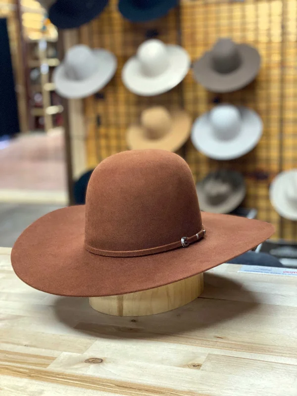 Men's western boots with a decorative inlay on the toe and heelRodeo King | 7X Rust Felt Cowboy Hat