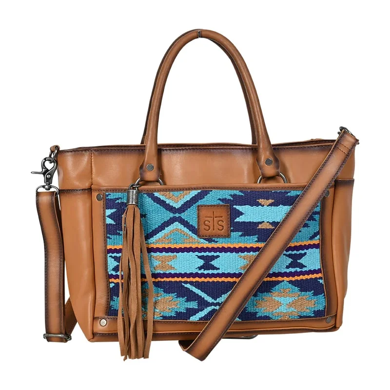 Men's western boots with a high - heeled design and a pointed toeSTS Mojave Sky Satchel