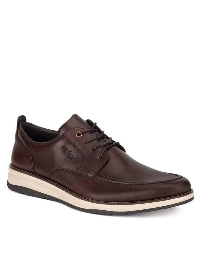 Suede men's casual shoes in earthy tonesRieker 14704-25